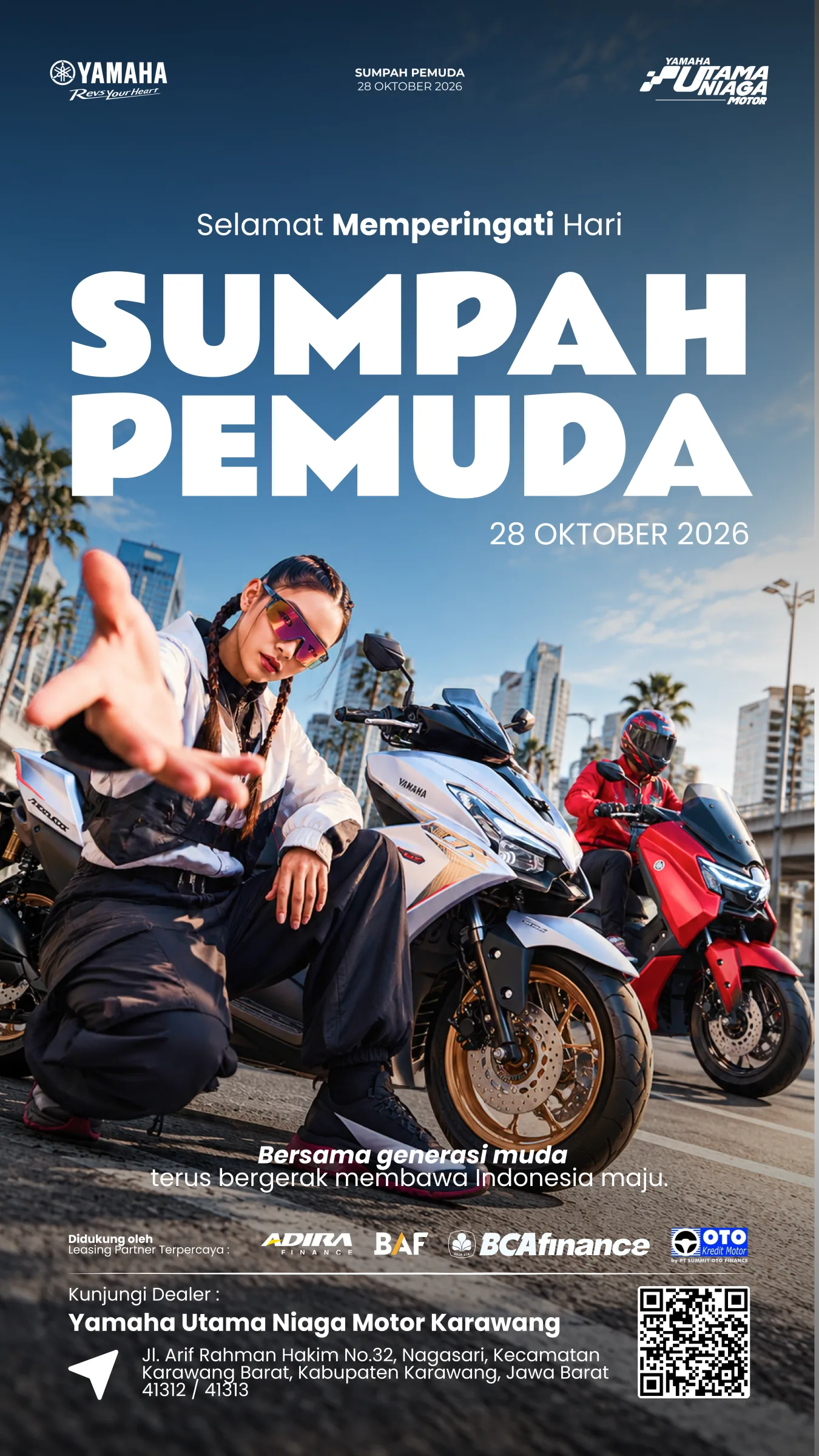 Visual 2 — Sumpah Pemuda 2026 – Yamaha Social Media Campaign