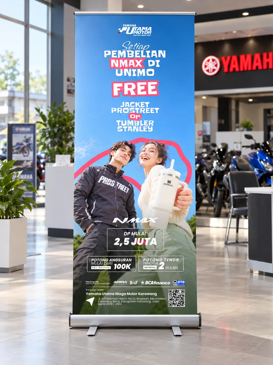 Visual 2 — Yamaha NMAX — Promotional Standing Banner