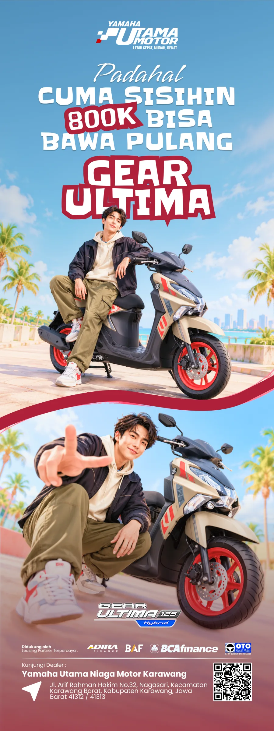 Visual 1 — Yamaha Gear Ultima — Promotional Standing Banner