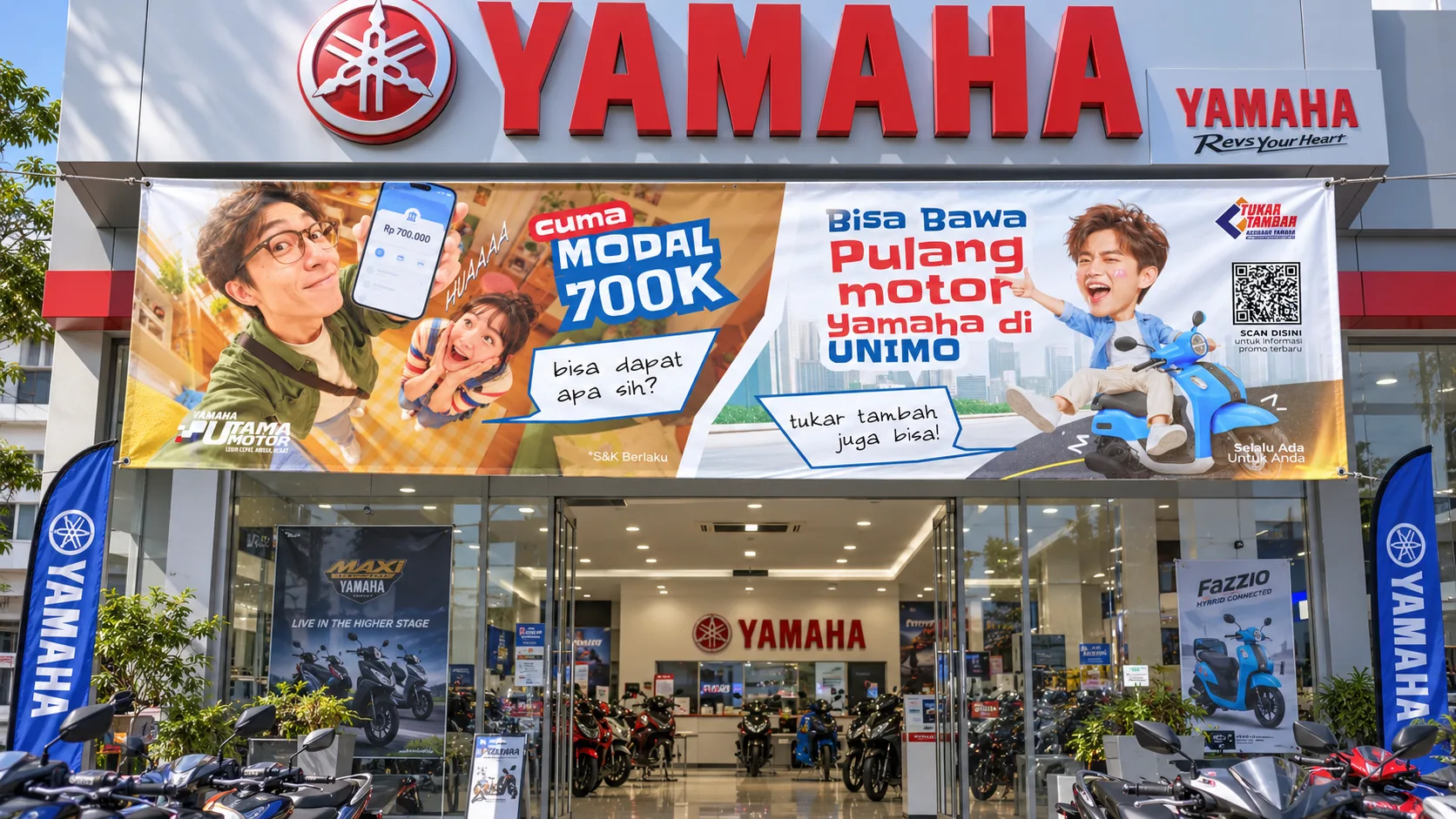 Visual 2 — Yamaha UNIMO — Trade-In Promotional Banner