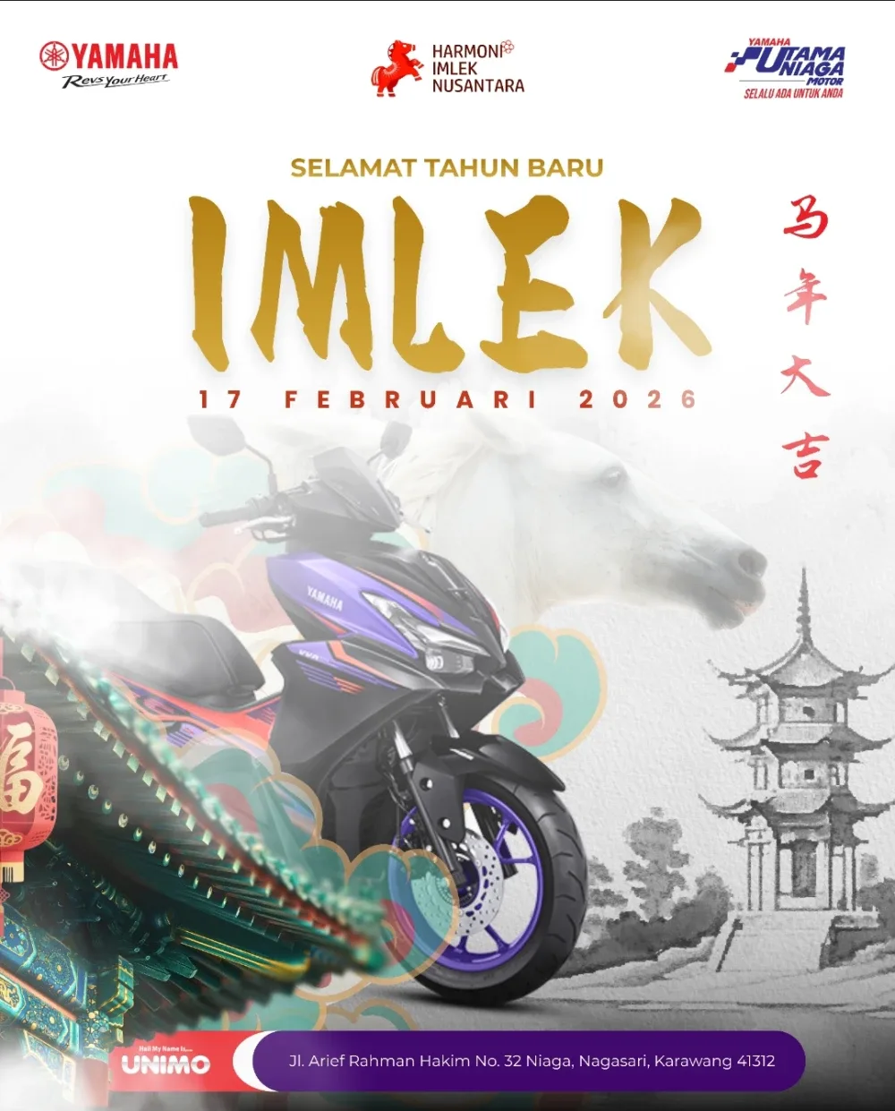 Poster Imlek 2026 Yamaha