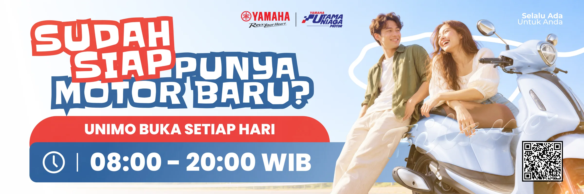 Visual 1 — Yamaha UNIMO — Dealer Opening Hours Banner