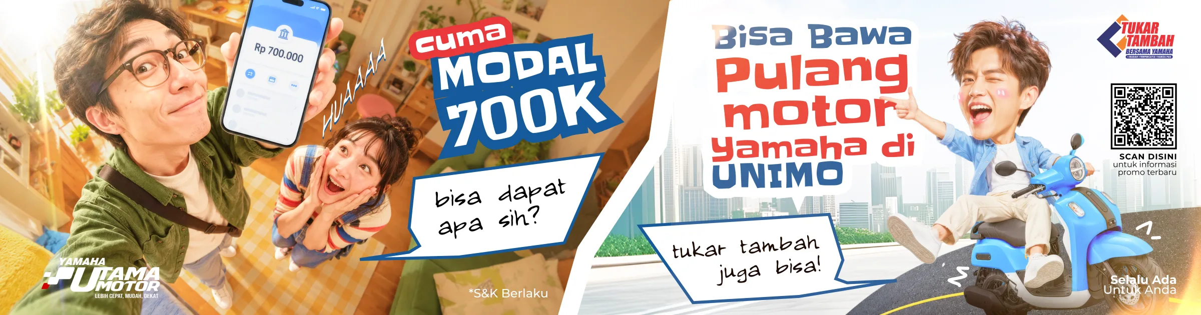 Visual 1 — Yamaha UNIMO — Trade-In Promotional Banner