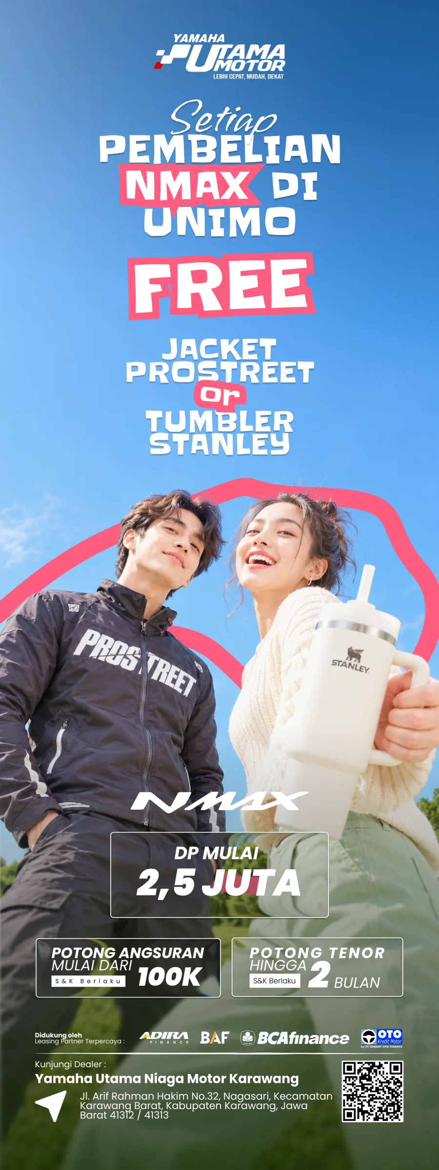 Visual 1 — Yamaha NMAX — Promotional Standing Banner