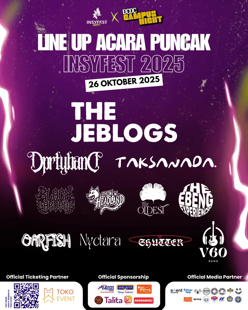 Poster Line Up Event