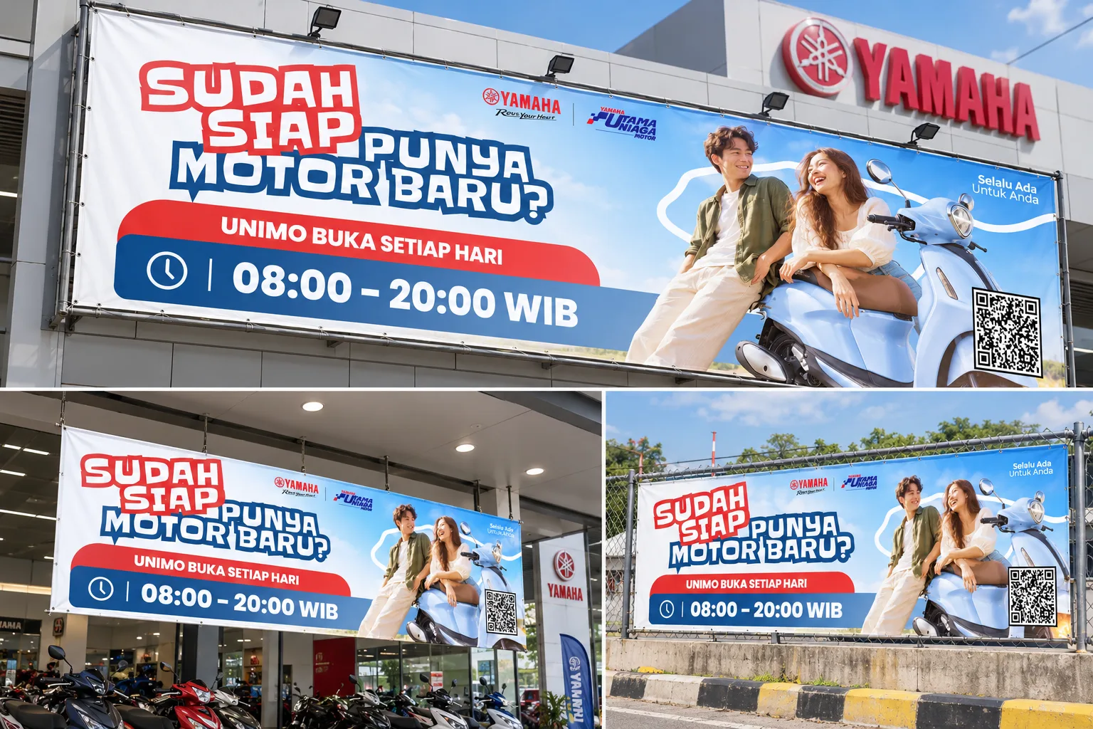 Visual 2 — Yamaha UNIMO — Dealer Opening Hours Banner