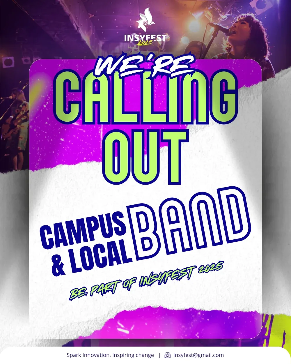 Poster Calling Out Band