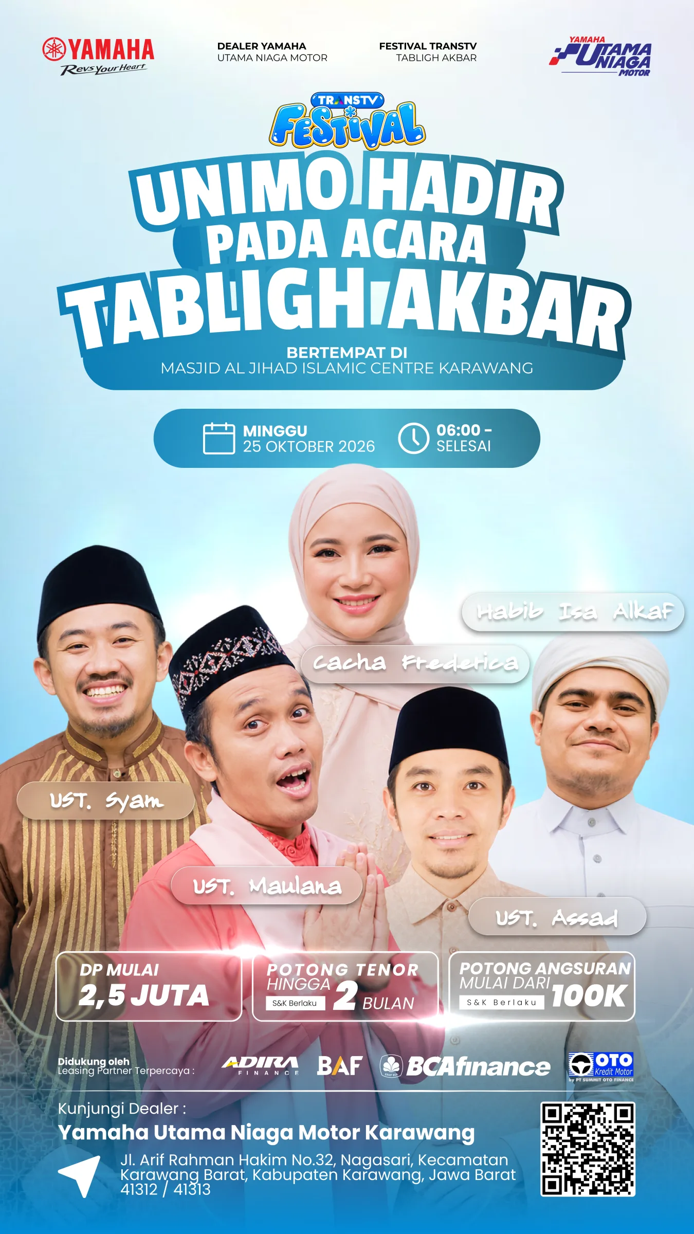 Visual 1 — UNIMO Hadir di Tabligh Akbar – Desain Kampanye Promosi