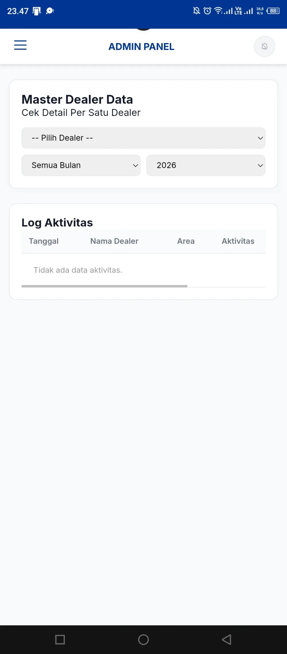 Visual 3 — Web App Activity Rekap