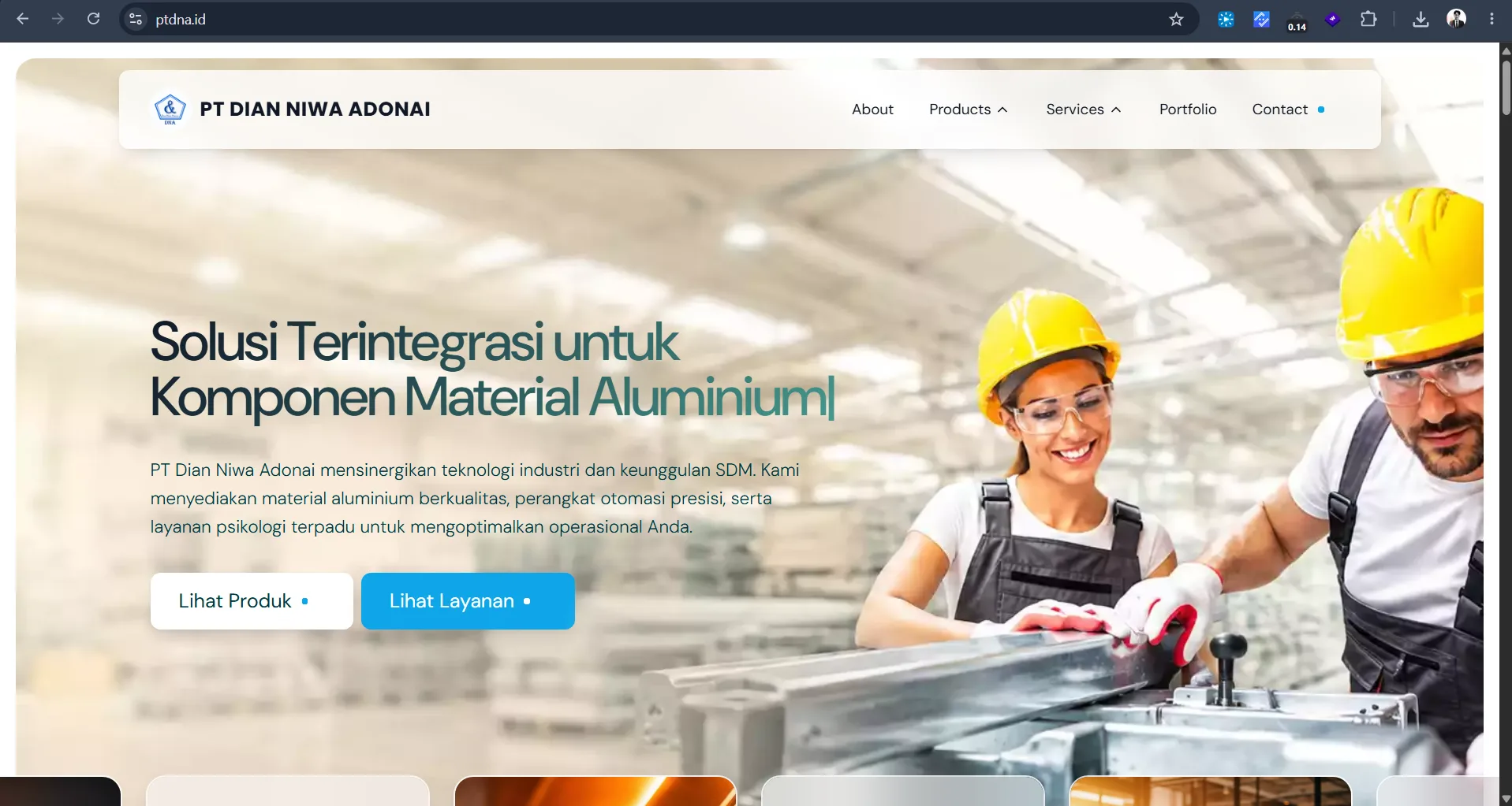 Visual 1 — PT Dian Niwa Adonai — Corporate Website